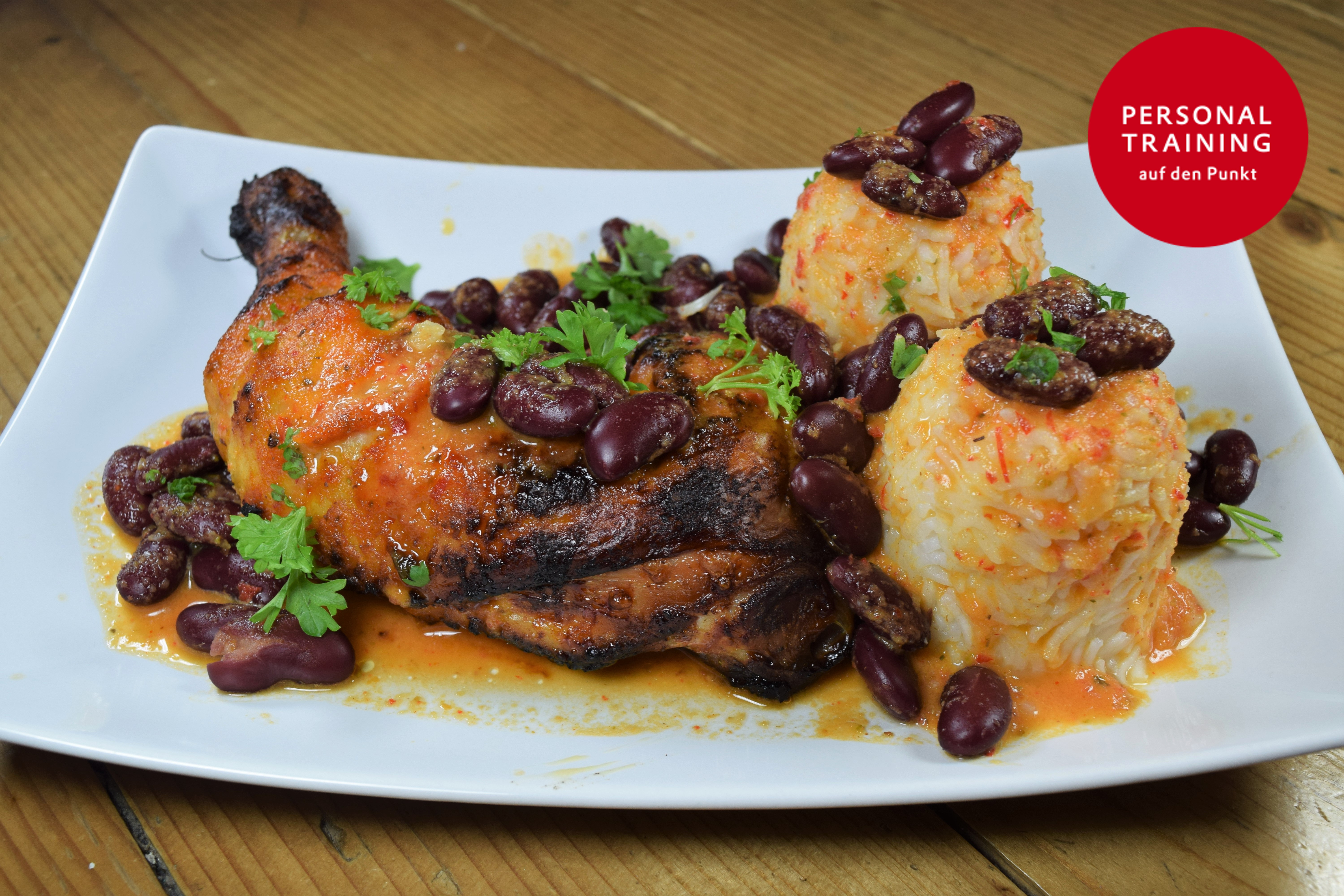 Karibisches Orangen-Chili-Hähnchen
